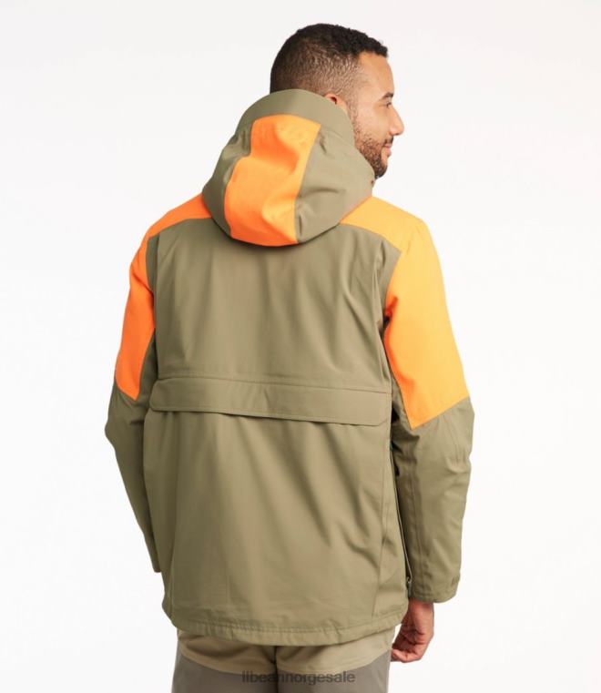 menn tek upland vanntett jakke 24VDH932 L.L.Bean utendørs utstyr aske/mørk sopp