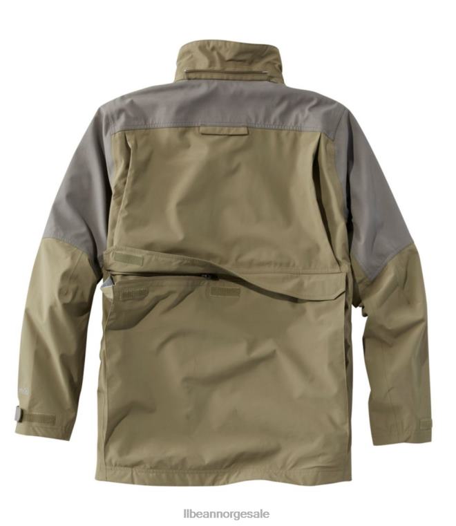 menn tek upland vanntett jakke 24VDH932 L.L.Bean utendørs utstyr aske/mørk sopp