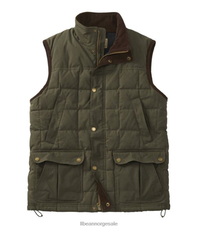 menn upcountry dunvest i vokset bomull 24VDH898 L.L.Bean utendørs utstyr loden