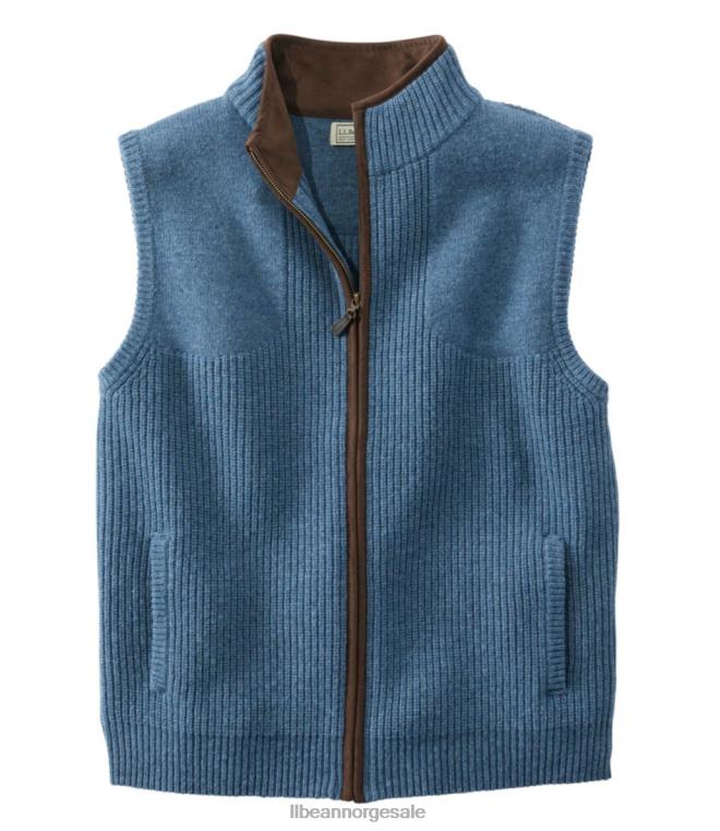 menn vannfugl genser vest 24VDH5274 L.L.Bean utendørs utstyr skiferblå lyng
