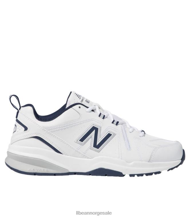 menn new balance 608v5 skinn 24VDH1090 L.L.Bean fottøy hvit/marine