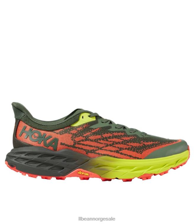 menn hoka speedgoat 5 trail joggesko 24VDH1193 L.L.Bean fottøy timian/fiesta