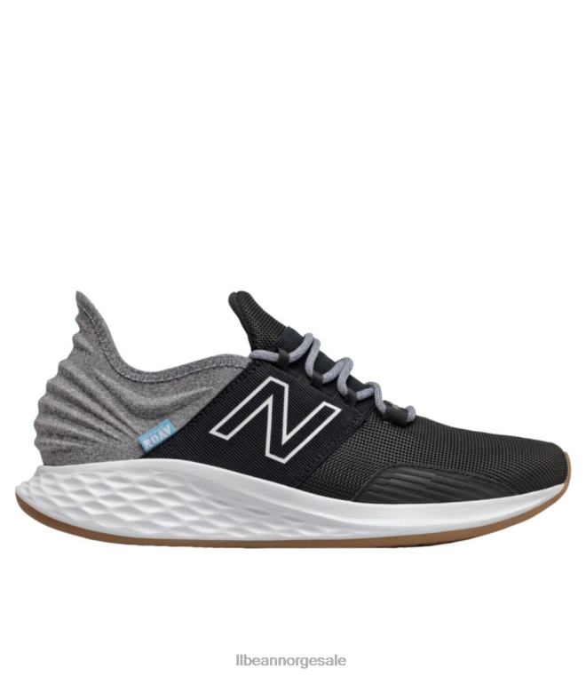 menn new balance fresh foam roav tee skjorte joggesko 24VDH1124 L.L.Bean fottøy sort/lys aluminium
