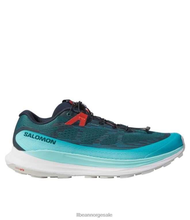 menn salomon ultra glide 2 trail joggesko 24VDH1173 L.L.Bean fottøy atlantisk dyp/blå utstråling/ildrød