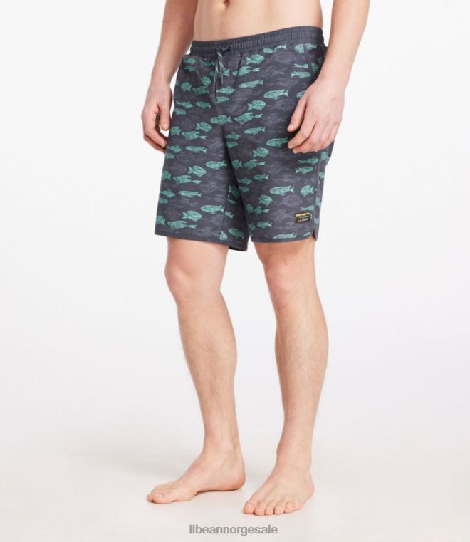 menn allsidige badeshorts 24VDH4809 L.L.Bean klær mørk svart flekker camo