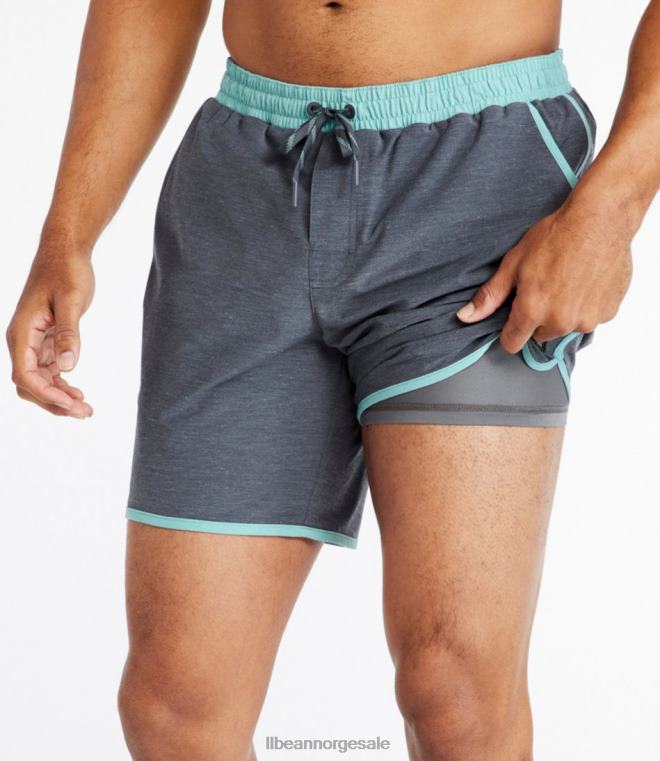 menn allsidige badeshorts 24VDH4864 L.L.Bean klær legering grå