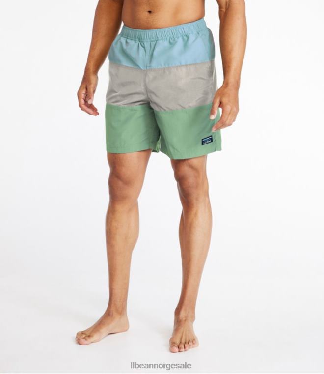 menn klassiske supplex sportsshorts 24VDH3179 L.L.Bean klær marine/platina/varmt gull