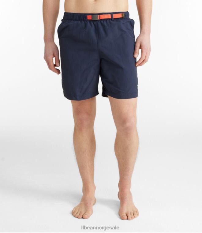 menn klassiske supplex sportsshorts 24VDH394 L.L.Bean klær marine/glød