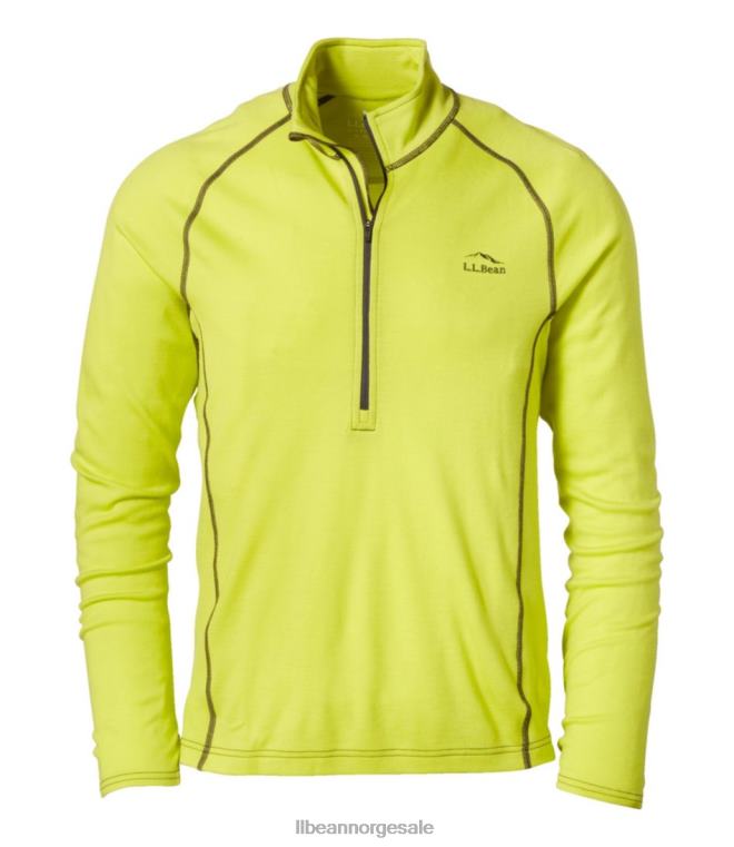 menn cresta midweight 250 kvart glidelås topp 24VDH5954 L.L.Bean klær livlig sitron
