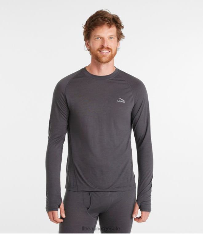 menn cresta ultralett 150 crew topp 24VDH3526 L.L.Bean klær legering grå