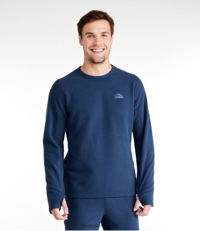 menn fleece base lag mannskap 24VDH775 L.L.Bean klær rødvin