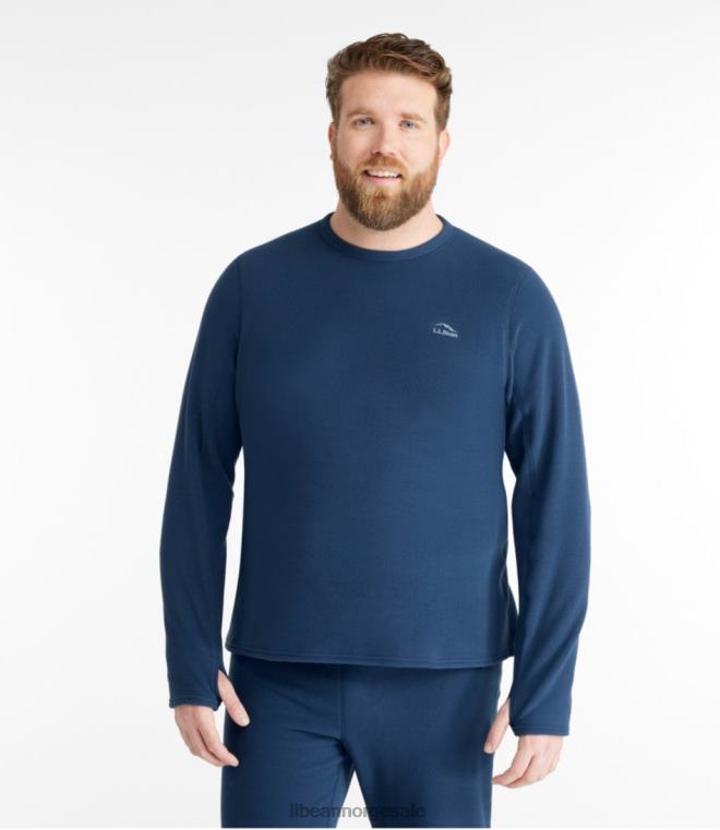 menn fleece base lag mannskap 24VDH775 L.L.Bean klær rødvin