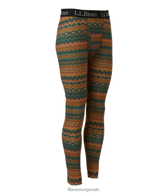 menn lette underlagsbukser 24VDH3585 L.L.Bean klær varm umber fair isle