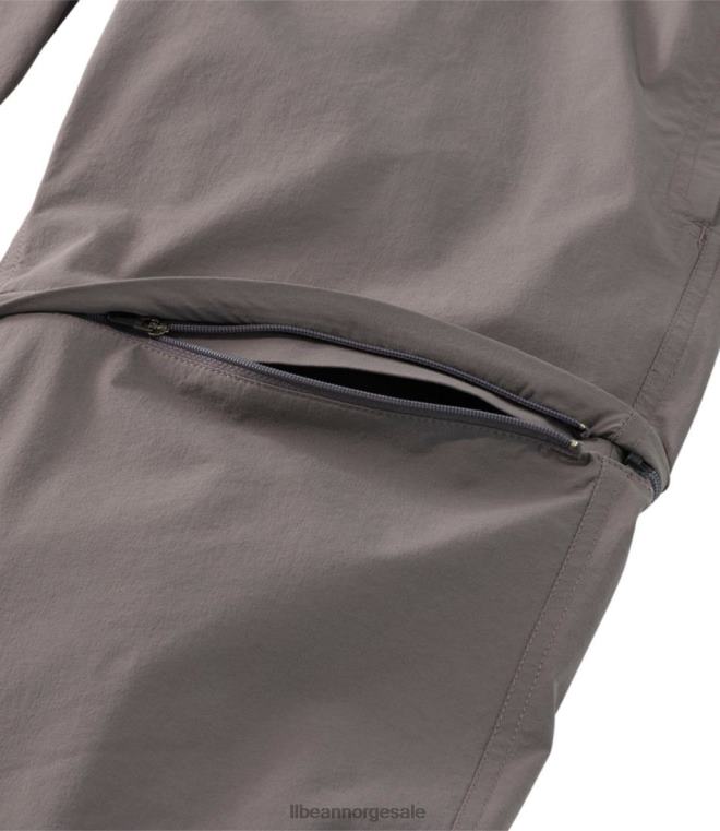menn ingen fluesone zip-off bukser 24VDH392 L.L.Bean klær mørk silt