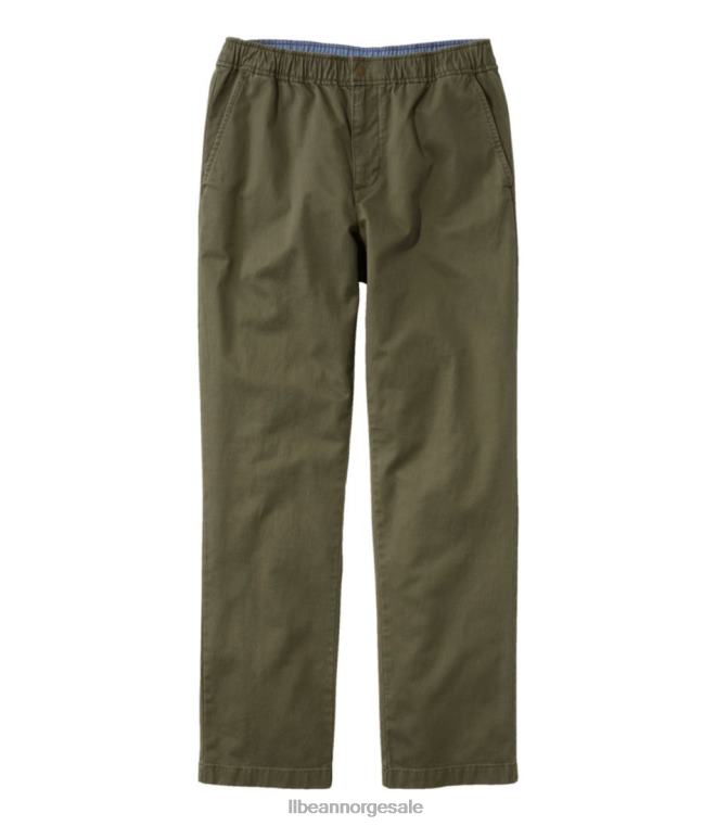menn innsjøvaskede khakis 24VDH279 L.L.Bean klær overskudd grønt