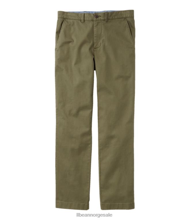 menn innsjøvaskede khakis 24VDH693 L.L.Bean klær overskudd grønt
