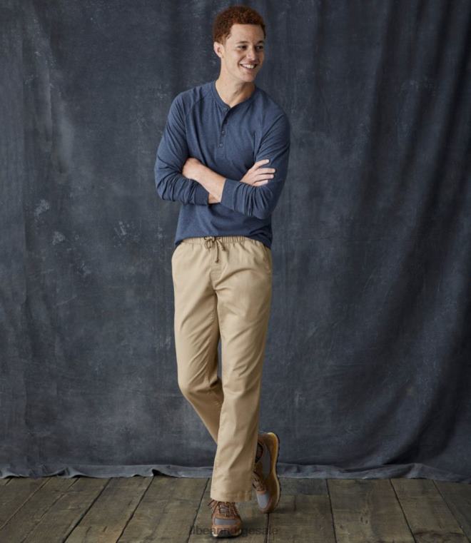 menn komfort stretch dock-bukser 24VDH6944 L.L.Bean klær antikk hvit