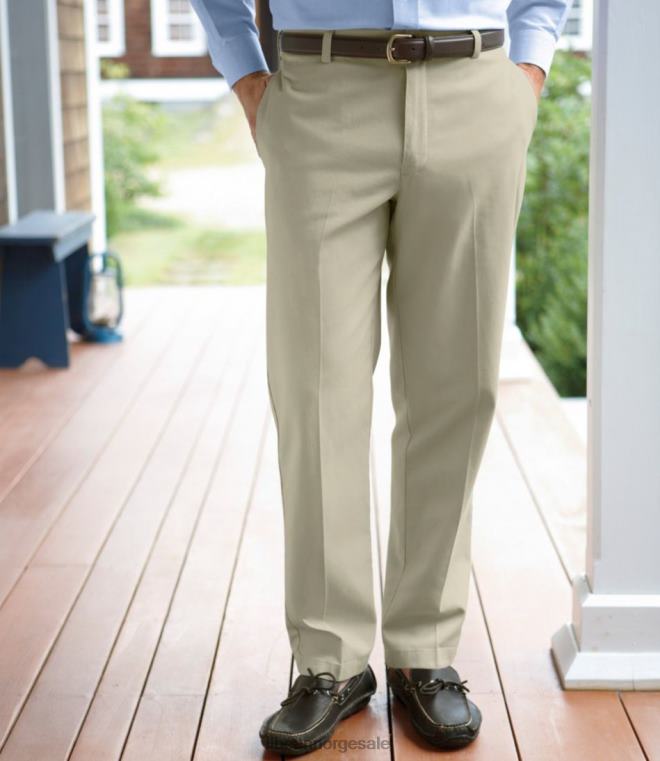 menn rynkefri chinos 24VDH3483 L.L.Bean x Double L klær karbon marine