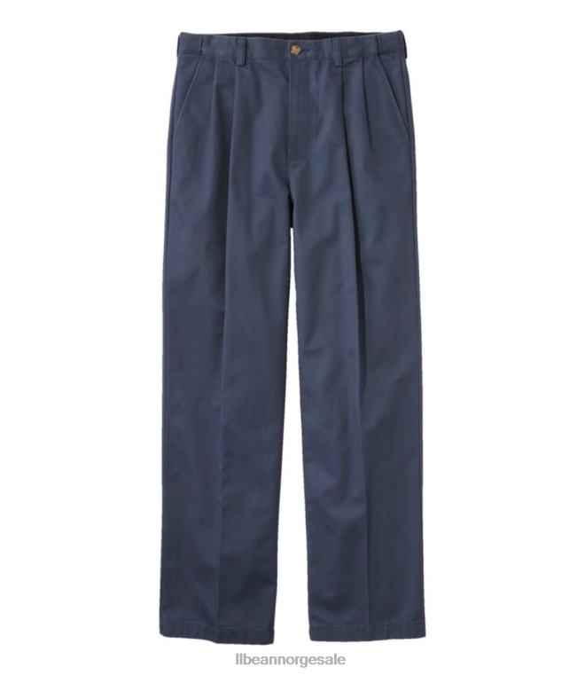 menn rynkefri chinos 24VDH3488 L.L.Bean x Double L klær karbon marine