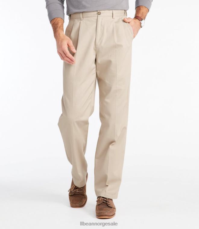 menn rynkefri chinos 24VDH3488 L.L.Bean x Double L klær karbon marine