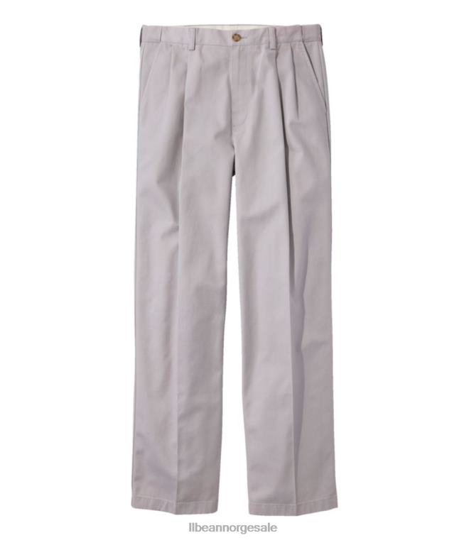 menn rynkefri chinos 24VDH5004 L.L.Bean x Double L klær steinbrudd grå