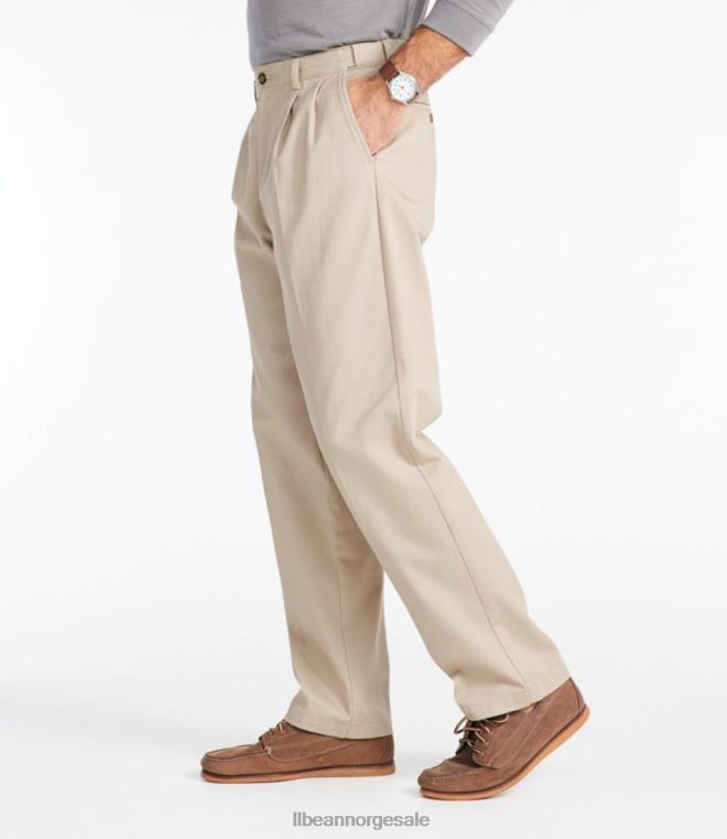 menn rynkefri chinos 24VDH5980 L.L.Bean x Double L klær mørk kaki