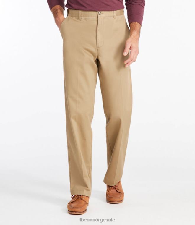 menn rynkefri chinos 24VDH6626 L.L.Bean x Double L klær mørk kaki