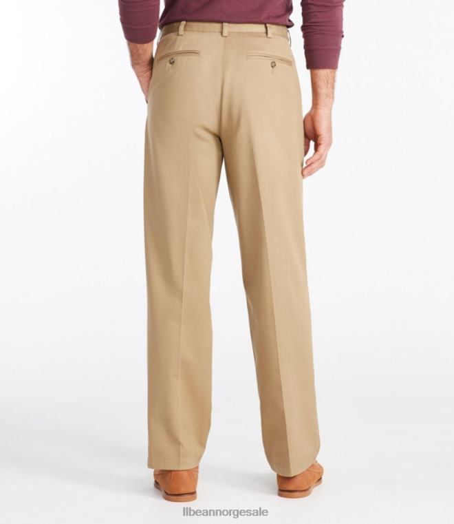 menn rynkefri chinos 24VDH6626 L.L.Bean x Double L klær mørk kaki