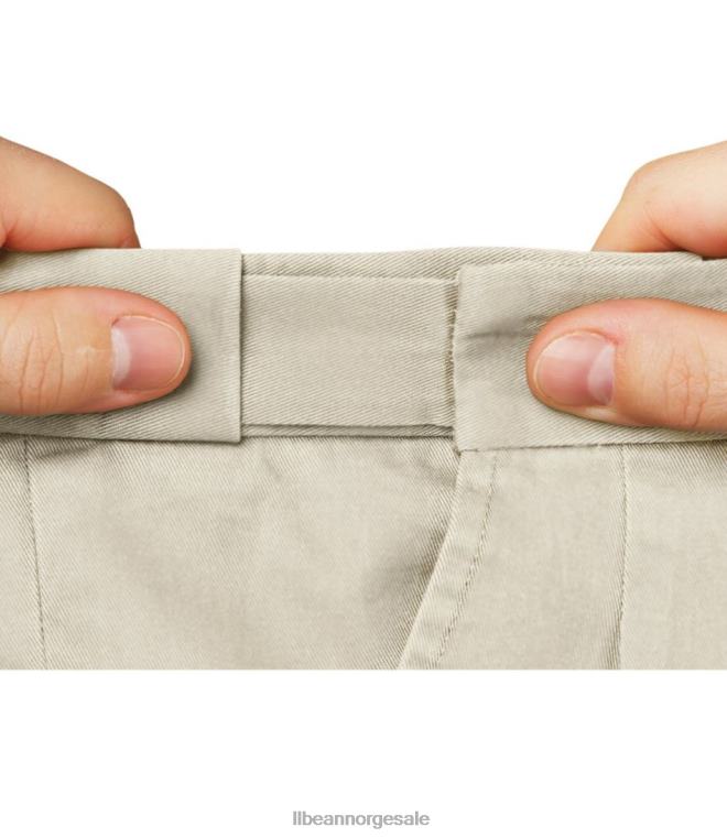 menn rynkefri chinos 24VDH672 L.L.Bean x Double L klær kaki