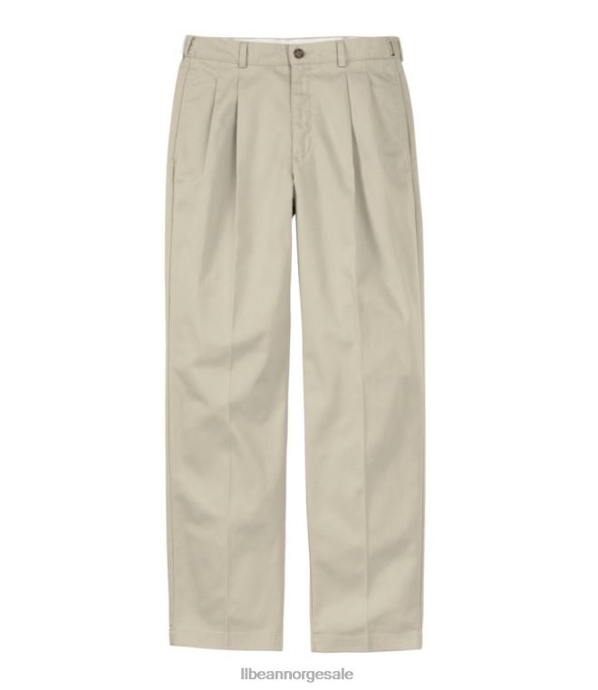 menn rynkefri chinos 24VDH677 L.L.Bean x Double L klær kaki