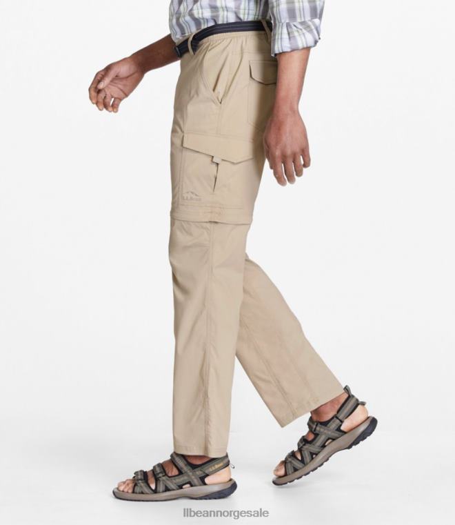 menn tropicwear bukser med glidelås 24VDH3890 L.L.Bean klær myk sand