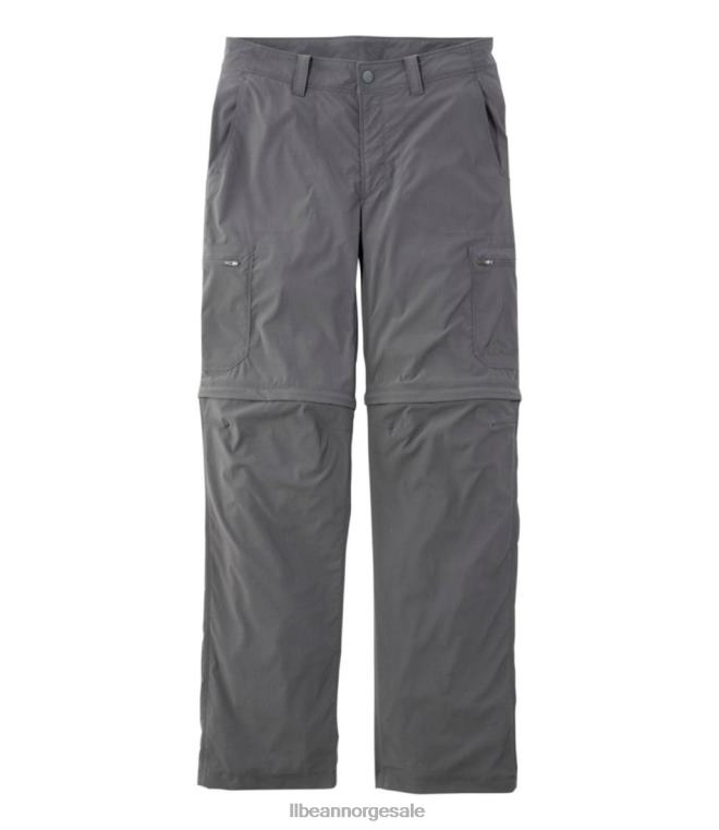menn vannavstøtende cresta turbukser med glidelås 24VDH3183 L.L.Bean klær legering grå