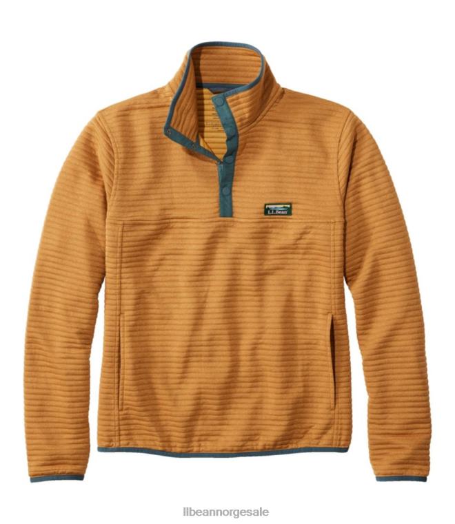 menn airlight strikket genser 24VDH3212 L.L.Bean klær varmt gull