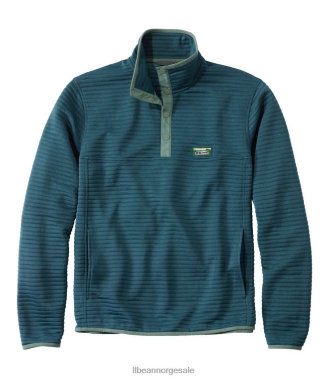 menn airlight strikket genser 24VDH327 L.L.Bean klær mørk blågrønn blå