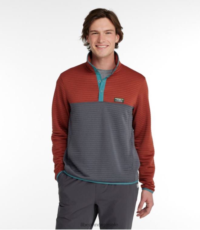 menn airlight strikket genser 24VDH3697 L.L.Bean klær storm blågrønn/rangeley blå