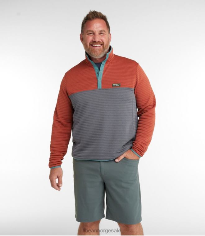 menn airlight strikket genser 24VDH3697 L.L.Bean klær storm blågrønn/rangeley blå