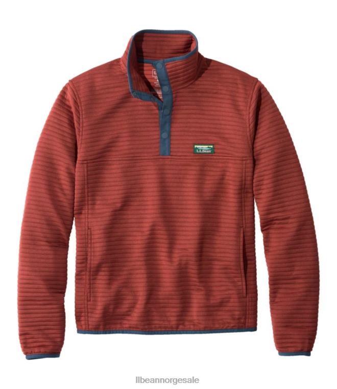 menn airlight strikket genser 24VDH7194 L.L.Bean klær rustoransje lyng