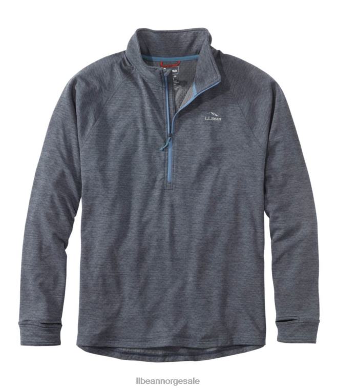 menn eventyr grid fleece 24VDH6688 L.L.Bean klær gunmetall grå