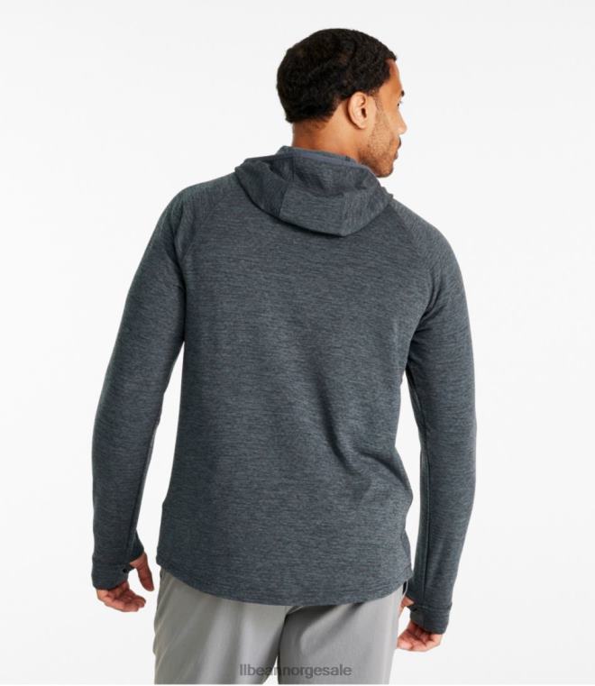 menn eventyr grid fleece 24VDH751 L.L.Bean klær mørk jeger
