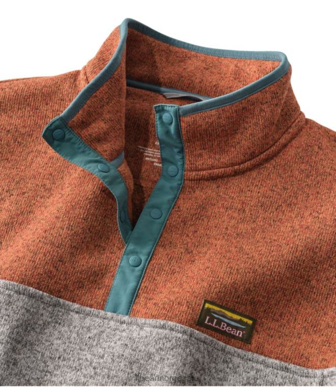 menn genser fleece genser 24VDH5110 L.L.Bean klær lys everglade/rangeleyblå