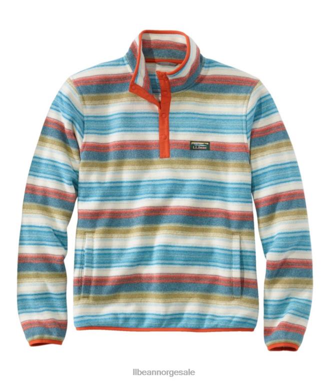 menn genser fleece genser 24VDH5120 L.L.Bean klær dyp asurblå stripe