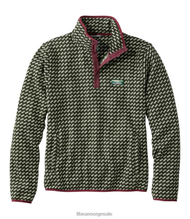 menn genser fleece genser 24VDH7058 L.L.Bean klær skogskygge fugleøyne