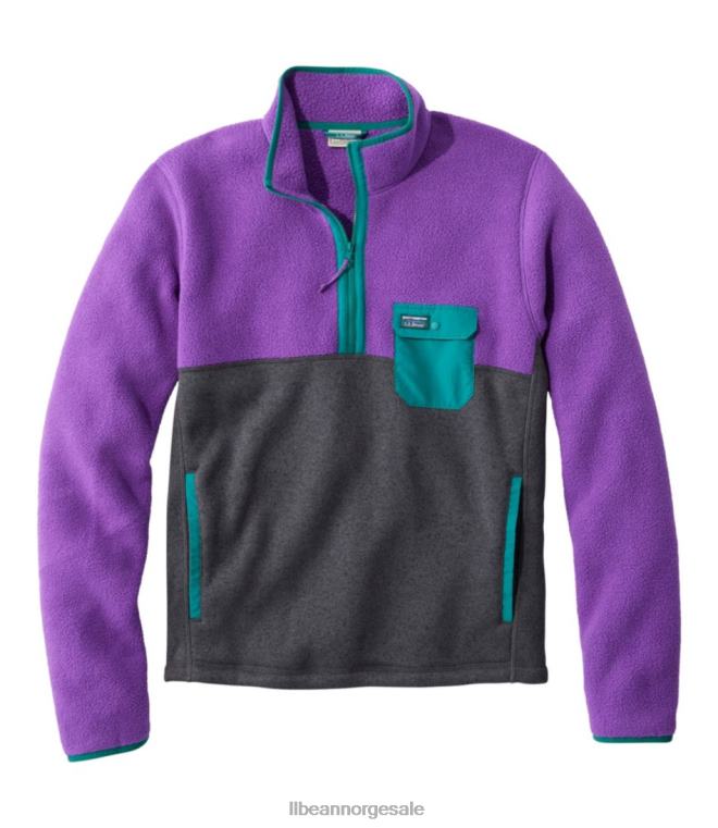 menn genser fleece sherpa hybrid genser 24VDH5116 L.L.Bean klær lys lilla/kullgrå lyng
