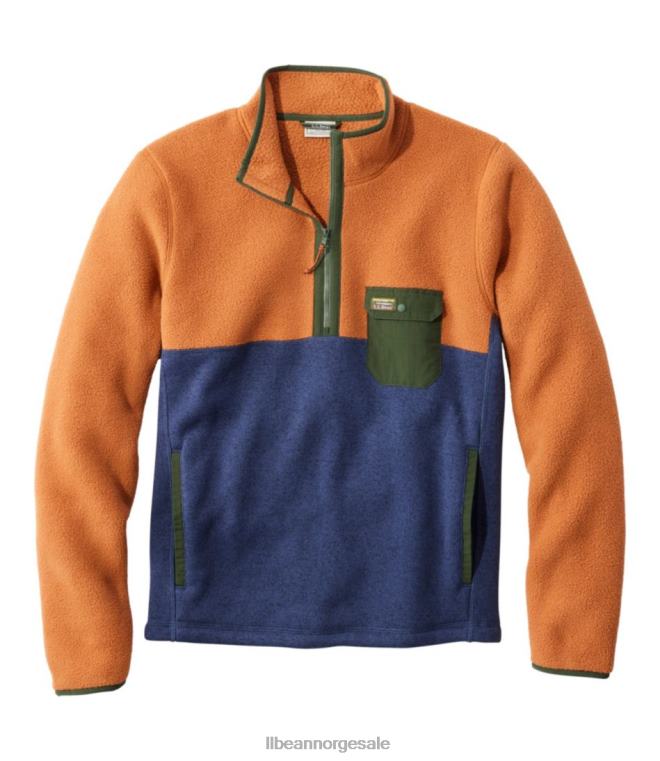 menn genser fleece sherpa hybrid genser 24VDH6066 L.L.Bean klær adobe/lys marine