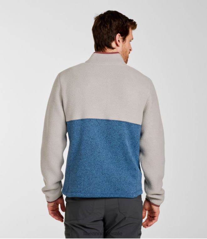 menn genser fleece sherpa hybrid genser 24VDH6685 L.L.Bean klær storm blågrønn/rangeley blå
