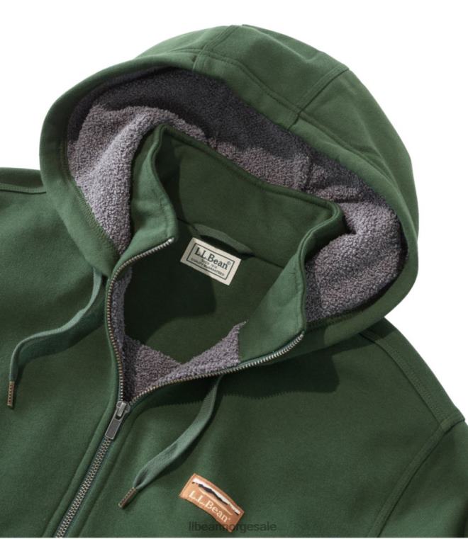 menn katahdin iron works genser med halv glidelås 24VDH3432 L.L.Bean klær skogskygge