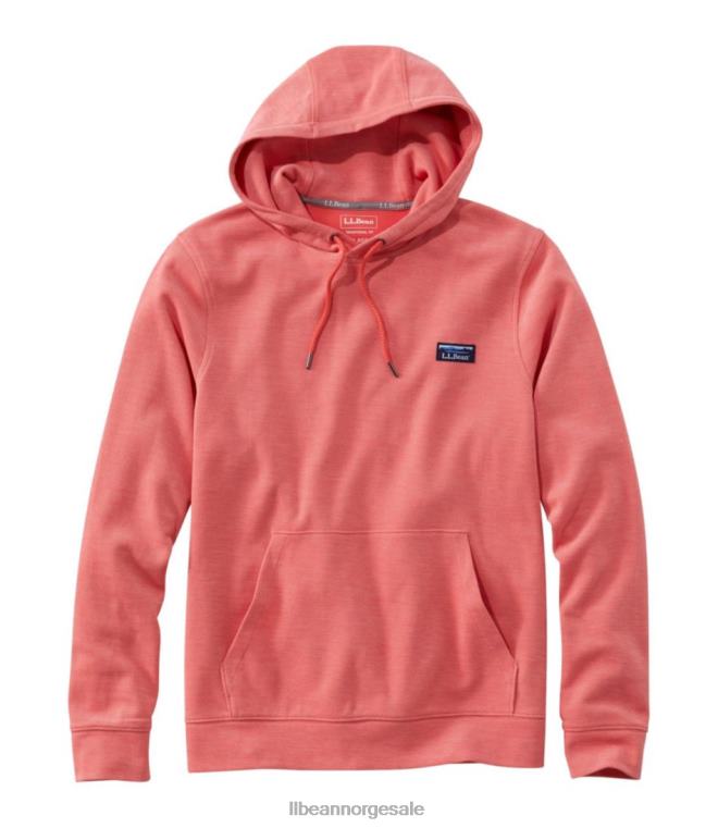 menn komfort stretch pique hettegenser 24VDH6567 L.L.Bean klær solbelyst korall