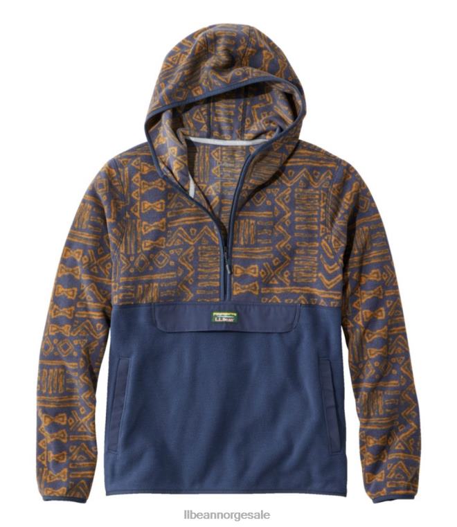 menn sti fleece 24VDH3655 L.L.Bean klær mørk bronse geo/karbon marine