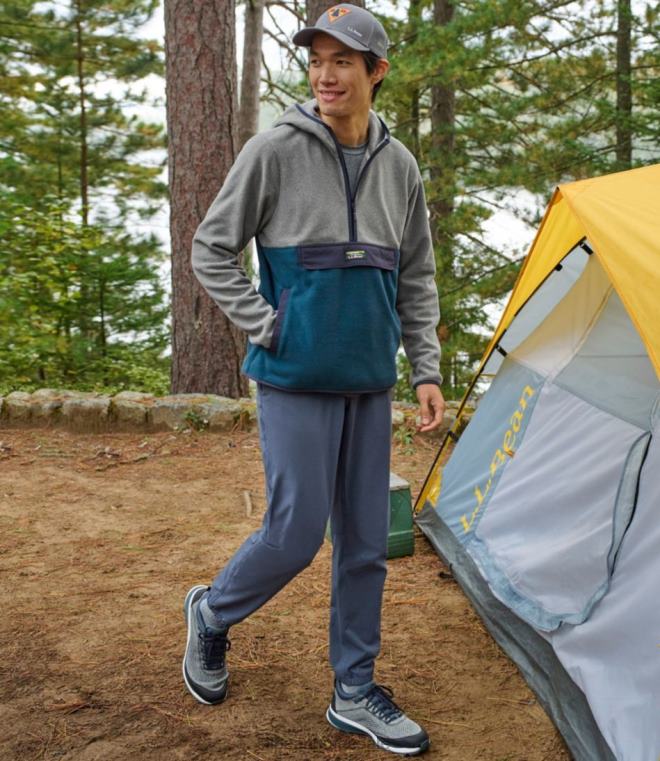 menn sti fleece 24VDH3655 L.L.Bean klær mørk bronse geo/karbon marine