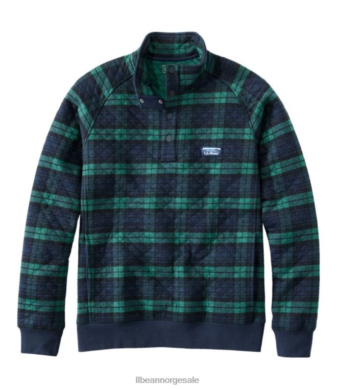 menn vattert genser 24VDH176 L.L.Bean klær blackwatch